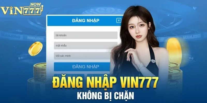 Các bước login Vin777